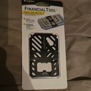 Black Financial Tool Multi Tool Wallet